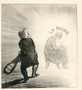 ル・シャリヴァリ、B＆Wで風刺を効かせる 作： Honoré Daumier