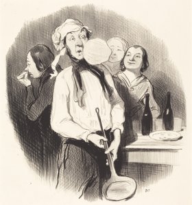 パンケーキ 作： Honoré Daumier