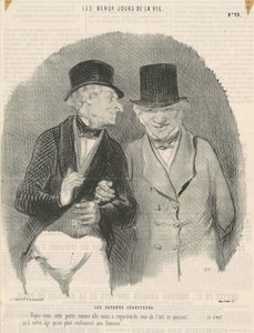 厄介な誘惑者 作： Honoré Daumier