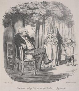 この女性は私が好きなものを持っています。 。 。彼女の一般的な外観で！ 作： Honoré Daumier