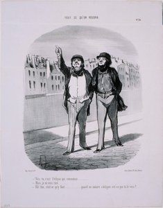 私たちが望むものは何でも：ほら、日食が始まるよ... 作： Honoré Daumier