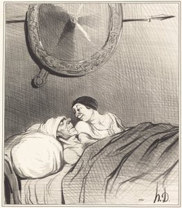 オデュッセウスとペネロペ 作： Honoré Daumier
