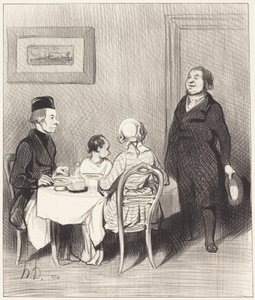 友達はクロコダイル... 作： Honoré Daumier