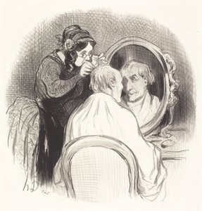 若くなりすぎた紳士 作： Honoré Daumier