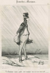 ホームレスの男... 作： Honoré Daumier