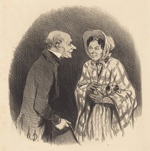 新しい知り合い 作： Honoré Daumier