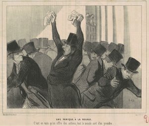 株式市場のパニック 作： Honoré Daumier