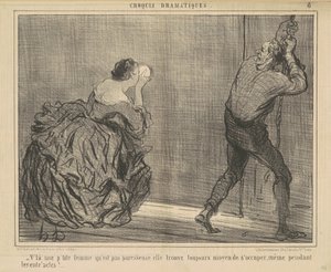怠け者ではない小さな女性がいます... 作： Honoré Daumier