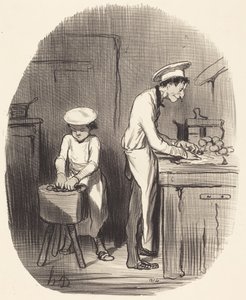 ほらね、坊や、君は間違ってるよ…… 作： Honoré Daumier