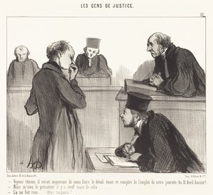 目撃者を見ることは重要です... 作： Honoré Daumier