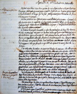 プロイセン王家の農業・経済・軍事組織に関するミラボーの論考「De la Monarchie Prussienne」のページ（紙にインク） 作： Honore Gabriel de comte de Mirabeau Riqueti