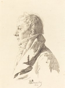 男の肖像 作： Honore Jean Dubois Duperray