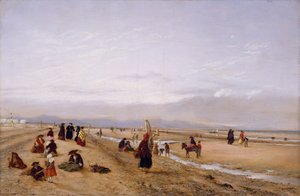 リルの砂の上、北ウェールズ、1856年。 作： Hopkins Horsley Hobday Horsley