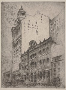 タマニーホール（エッチング） 作： Horace Devitt Welsh