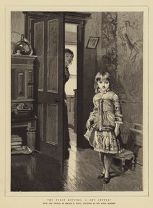 私の最初に座って、恥ずかしがり屋のシッター 作： Horace Henry Cauty