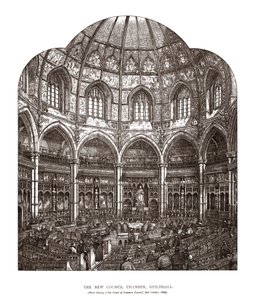ニューカウンシルチャンバーギルドホール、1884年、1886年 作： Horace Jones
