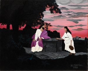 キリストとサマリアの女 作： Horace Pippin