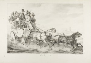 駅馬車 作： Emile Jean Horace Vernet