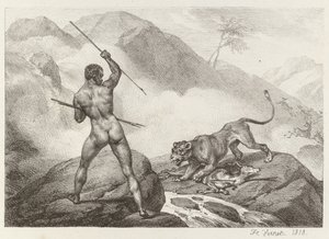 アフリカンハンターアフリカンハンター、1818年。 作： Emile Jean Horace Vernet