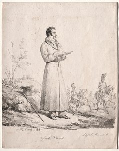 カールと呼ばれるアントワーヌ・シャルル・ホレス・ヴェルネ 作： Emile Jean Horace Vernet