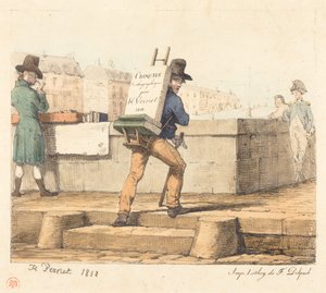 ポートフォリオ『Croquis Lithographiques par H. Vernet』の扉絵 作： フランソワ・セラフィン・デルペック