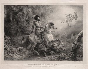 アンリ 4 世、フランス王 作： Emile Jean Horace Vernet