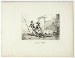 守り抜く 作： Emile Jean Horace Vernet