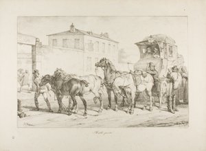 メールコーチ 作： Emile Jean Horace Vernet