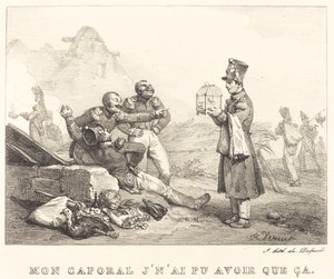 伍長、これしか持てませんでした 作： Emile Jean Horace Vernet
