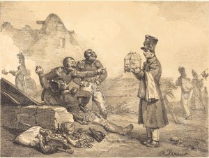 伍長、それしか持てませんでした 作： Emile Jean Horace Vernet
