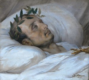 1821 年 5 月 5 日、死の床にあるナポレオン。