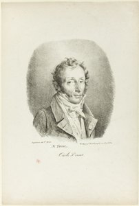 カール・ヴェルネの肖像 作： Emile Jean Horace Vernet