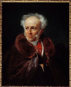 画家ジャン・バティスト・イサベイ（1767-1855）の肖像 Emile dit Horace Vernet（1789-1863）の絵画 1828年日。0.81×0.64m 作： Emile Jean Horace Vernet