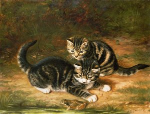 子猫 作： Horatio Henry Couldery