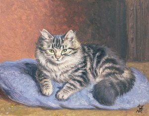 ブルークッション 作： Horatio Henry Couldery