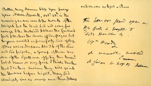 1805年10月19日、ホレイショネルソン卿からエマハミルトン夫人への手紙 作： Horatio Nelson