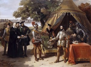 チオンヴィルの包囲、1558年6月23日 作： Hortense Haudebourt Lescot