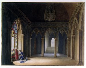 騎士団の出発（水彩） 作： Hortense de Beauharnais