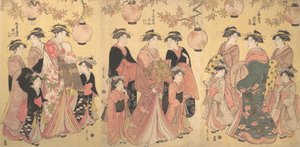 秋の吉原パレード。 1793年。