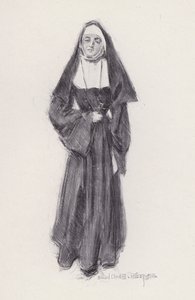 Ilustração para Evangeline, A Tale of Arcadie, de Henry Wadsworth Longfellow (litho) 作： Howard Chandler (after) Christy