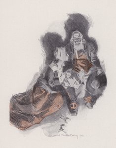 Ilustração para Evangeline, A Tale of Arcadie, de Henry Wadsworth Longfellow (litho) 作： Howard Chandler (after) Christy