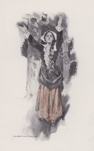 Ilustração para Evangeline, A Tale of Arcadie, de Henry Wadsworth Longfellow (litho) 作： Howard Chandler (after) Christy