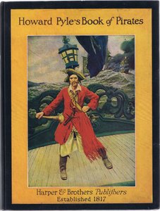 表紙デザイン、ハワードパイルズオブパイレーツブック、ハーパー＆ブロス発行、1921年 作： Howard Pyle