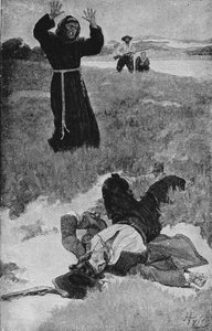ラサールの暗殺、フランシスパークマンによる「ラサールと大西洋の発見」のイラスト 作： Howard Pyle