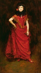 パーシヴァル ギボン (1879-1926) の「ローラ」のダンサー、1909 年 1 月のハーパーズ マンスリー マガジンに掲載 (キャンバスに油彩) 作： Howard Pyle
