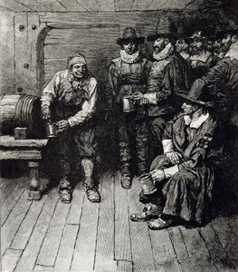 ハーパーのマガジン、1883年から「マスターは私たちにいくつかのビールを飲ませた」 作： Howard Pyle