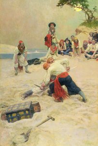 ハーパーズ マンスリー マガジンに掲載された「The Buccaneers」より、Which Shall Be Captain?