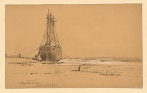 マントロキングの海岸にて 作： Howard Russell Butler
