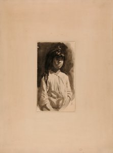 メスダド少女の頭部 作： Howard Russell Butler