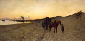 海藻採り 作： Howard Russell Butler